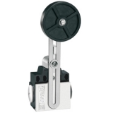 KNF4L02 Концевой выключатель, регулируемый рычаг с резиновым роликом, 2 боковых входа 2NC