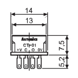 CT-01 Розетка для фотодатчика BS5 ( к ней необходимо припаивать кабель)