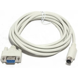 Кабель XVP-CAB, DB9F - MD8M, 2м обеспечивает связь контроллеров ПЛК с панелями HMI по протоколу RS232.