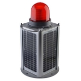 SNT-U125-SLT25 Авиационная сигнальная лампа с солнечными панелями, мигающее свечение, Красный, Solar Panel, IP65.