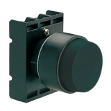 8 LP2T B202 Толкатель кнопки в пластиковом корпусе, выступающий тип, без фиксации, (с крепежным основанием ..AU120), цвет черный