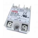 SSR-40VA    тип VR-AC, 1-фазное твердотельные реле, Фазовое управление, 40A  Упр. перем. резист.  250кОм/110В, 500кОм/220В, 1МОм/380В, Uвых 24-380VAC