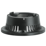 8 LB6 BP 04  Монтажный переходник, горизонтальный, черный