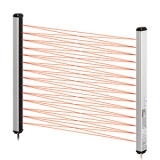 BWC80-14HD Датчик барьерный, выход NPN с открытым коллектором, 14 осей, 80мм - шаг оптической оси, 1040мм высота, режим работы - на затемнение, питание 12-24VDC, кабель 30 см с разъёмом на конце.