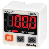 PSAN-1CH-R1/8 Датчик давления, избыточное давление, с разъёмом, 0 to 1000кПа,вход NPN с открытым коллектором,стабилизации/автоматического смещения, гнездо R1/8, питание 12-24VDC