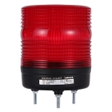 MS115T-F00-R-L Сигнальный маяк d=115×140мм, монтаж на шпильках 3×M5, LED модуль пост./мигающ. свечения: красный, питание 12…24VAC/DC, IP65