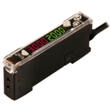 BF5B-D1-P Усилитель оптоволоконный, Высокий КПД, двойной  цифровой дисплей, размер 10x30x70 мм, питание12-24VDC, синий СИД 470 нм, режим работы - на свет/на затемнение. выход PNP, таймер от 1 до 5000 мс.