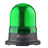 SNT-115-B-2 Сигнальный маяк 100 мм, куполовидный, монтаж на поверхность, 5 режимов свечения, Зелёный , 12-24V AC/DC, IP65. Зуммер