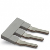 EB 3-10  Гребенчатый мостик, размер шага: 10 мм, полюсов: 3, цвет: cерый