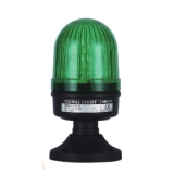 MS66G-BFF-G Сигнальный маяк d=66×97мм, монтаж на пластиковой опоре, LED модуль пост./мигающ. свечения: зелёный + зуммер 80дБ, питание 110…220VAC, IP52