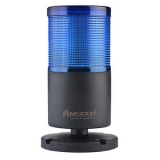 SNT-7013-CB1-4 Светосигнальная колонна, 70 мм, 1 секция, стробоскопический эффект, зуммер, 12-24V AC/DC, Синий, IP65