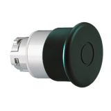 8 LM2T B6242 Толкатель грибовидной кнопки d=40 мм в металлическом корпусе, для простой остановки, с фиксацией, возврат оттягиванием, (без крепежного основания ..AU120), цвет черный