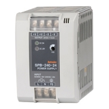 SPB-240-24 Импульсный источник питания, монтаж на DIN-рейку, размер 115x110x80 мм, вход 110…240VAC, 240Вт, выход 24VDC, 10A