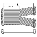 DVPACAB7B10 Шлейф 1 м с разъемами IDC 40p – 2х20p для соединения DVP32SN11TN и 2-х DVPAETB-OR16A