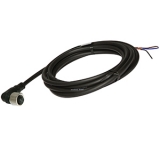 CLD3-2 Соединительный кабель для датчиков, с разъёмом 4-pin M12 - гнездо (угловое) 3-х проводной для цепей постоянного тока (DC), длина 2 м, питание 24VDC