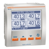 DMG800RGCA Цифровой мультиметр, ЖК-дисплей 128х80 рх, 96х96 мм, гармонический анализ тока и напряжения