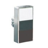 8LM2TB7114 Толкатель двойной кнопки нажатия, в металлическом корпусе, без фиксации, утапливаемые кнопки, (без крепежного основания ..AU120), цвет кнопок: белый/черный