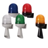 MW86T, Сигнальная лампа D=86 мм, встроенный звуковой модуль, настенный монтаж