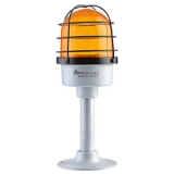 SNT-DU12513-KFS-3 Сигнальная лампа в алюминиевом корпусе со стойкой, стробоскопический эффект, Жёлтый, 12-24V AC/DC, IP65.