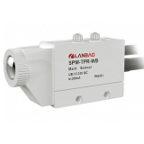 SPM-TNR-WB Датчик контрастной метки, Дистанция 10 ±2 мм, питание 12-24VDC, выход NPN НО+НЗ, Длина волны: Белый / Синий, размер корпуса 97x50x26, IP65, кабель 2 метра.