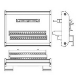 UB-10-IO32D Переходник с разъёма IDC-40 на пружинный клеммник для ЦПУ AS300 (2 шт.)