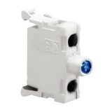 LPXLPBB6 Светодиодный индикатор для кнопочных пультов типа LPZP, с постоянным свечением, с полной защитой от повыш. напряжения, с винт. клеммами, питание 12…30V AC/DC, цвет синий