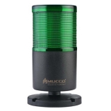 SNT-7013-DB1-2 Светосигнальная колонна, 70 мм, 1 секция, эффект вращения, зуммер, 12-24V AC/DC, Зелёный , IP65