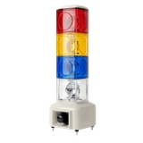 MSGS-402-RYBC 24VDC Маячковая колонна с сигналом тревоги, сиреной и мелодией 100 дБ, питание 24VDC, 4 секции