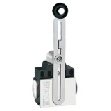 KNF1L11 Концевой выключатель регулируемый рычаг с пластиковым роликом, 2 боковых входа, 1NO+1NC