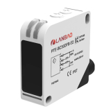 PTE-PM5DFB-E2 Фотодатчик, с отражением от рефлектора TD-09 в комплекте, размер 50x50x18мм, красн. 650 нм, питание 10-30VDC, выход NPN+PNP, режим работы: на свет/на затемнение, расст. сраб. Sn=5м, IP67, R-тип приемник, разъём М12 4-pin