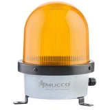 SNT-D12522-3 Сигнальная лампа в алюминиевом корпусе, стробоскопический эффект, Жёлтый, 85-260V AC/DC, IP65.