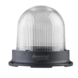 SNT-1225-B-5 Сигнальный маяк 125 мм, куполовидный, монтаж на поверхность, 5 режимов свечения, Белый, 85-260V AC/DC, IP65. Зуммер