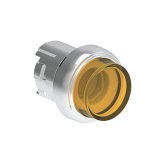 LPSBL205 Толкатель кнопки металлический d=22мм с возможностью подсветки, выступающий, без фиксации, (без крепежного основания ..AU120M), цвет желтый
