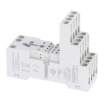 HR6XS41 Колодка для реле серии HR604C - Винтовые  клеммы, все контакты с одной стороны, установка на Din-рейку