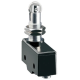 KSB2S Микровыключатель, нажимной толкатель с роликом, фиксирование резьбой М12, 1NO+1NC выводы под пайку