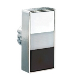 8LM2TBL7114 Толкатель двойной кнопки нажатия с возможностью установки подсветки, в металлическом корпусе, без фиксации, утапливаемые кнопки, (без крепежного основания ..AU120), цвет кнопок: белый/черный