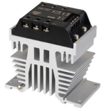 SRH3-2475 3-х фазное твердотельное реле со встроенным радиатором, 3-хполюсное, 24 VAC, нагрузка 48-480 VAC, 75 А