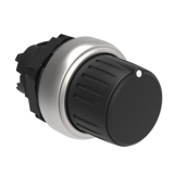 LPCS432 Переключатель пластиковый с круглой ручкой (без крепежного основания ..AU120), 3 положения: слева - без фиксации, справа с фиксацией 1>0-2