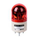 MLG-20-R Сигнальный маяк d=66×115мм, монтаж на шпильках 3×M4, модуль с лампой накаливания (BA15S) вращающегося свечения: красный, питание 220VAC, IP42