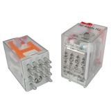 AE-402ALTU Реле 6А, 4С, катушка 12VAC, светодиод + тестовая кнопка