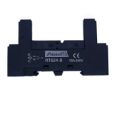 RT624-B (Black) Колодка на DIN рейку, для реле с 1 перек. конт. серий AM-1P, NT75-1C, EMI-1P (аналог relpol GZ96 для RM96, RM960, RM961; аналог Finder 95.83.3 для реле серий 40.31 и модуля 99.80 )