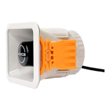 MSP-HP15 15W Компактный громкоговоритель рупорного типа высокой громкостиь, размер 110х88мм, вырез в панели 97х77 мм, 15 Вт, 6 Ом, 1000 - 4000 Гц, 100 дБ (на расстоянии 1 м, IP65 (передняя панель), цвет слоновой кости, 410 г