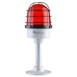 SNT-DU12522-KFS-1 Сигнальная лампа в алюминиевом корпусе со стойкой, стробоскопический эффект, Красный, 85-260V AC/DC, IP65.