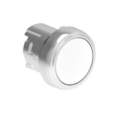 LPSB108 Металлическая кнопка Platinum диаметром 22 мм, утапливаемая, без фиксации, цвет белый, (без крепежного основания LPXAU 120M)