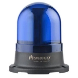 SNT-715-SB-4 Сигнальный маяк 70 мм, куполовидный, монтаж на поверхность, постоянное свечение, Синий, 24V/DC, IP65. Зуммер