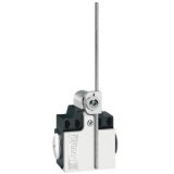 KNL1L11 Концевой выключатель, регулируемый  пластиковый рычаг-стержень 2 боковых входа 1NO+1NC