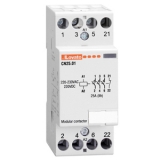 CN3210024 3-х или 4-х полюсный модульный контактор, 32 A AC1, 24 VAC/DC (4NO)