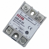 SSR-40AA 1-фазное твердотельные реле 40A  U вх. упр. 80....250VAC (вкл/выкл реле), Uвых 24-380VAC, переход через 0