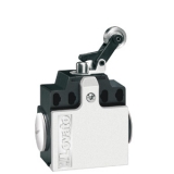 KND1S02 Концевой выключатель,  рычажный с боковым роликом, , 2 боковых входа, 2NC