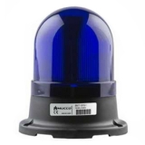 SNT-125-B-4 Сигнальный маяк 100 мм, куполовидный, монтаж на поверхность, 5 режимов свечения, Синий, 85-260V AC/DC, IP65. Зуммер